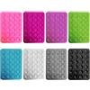 COACOM 8 ventose in silicone, supporto quadrato a ventosa, ventosa per cellulare accessori mobili su un lato in silicone, adatto per telefoni cellulari, power bank e guida (8