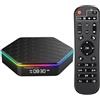 Sidiwen Box TV Android 12.0, 4 GB RAM 32 GB ROM Allwinner H618 Quad Core 64 bit, support HD 6K / 3D / H.265 Ethernet 2.4/5G Dual WiFi BT 5.0