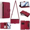 Tivenfezk Crossbody Portafoglio Cerniera Custodia per Xiaomi Redmi Note 9,con 6 Slot per Schede Borsa Spallina Tasca Magnetico Fiore Farfalla PU Pelle Flip Collo Cordino Cover
