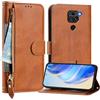 Rnrieyta Miagon Cerniera Portafoglio Cover per Xiaomi Redmi Note 9,Magnetica Custodia Protettiva Libro con Porta Carte Flip Caso con Cinturino da Polso Cinghia