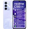 realme C100 5G Smartphone, Batteria 6600mAh Titan, (18+6) GB RAM + 256GB, Display 144Hz, Resistenza Militare, Ricarica 45W, Fotocamera AI 50MP, Dual SIM Android 16, Blooming Design, Viola