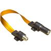 Good Connections® Passacavo satellitare per Porta/Finestra con Protezione dalle intemperie, di Alta qualità, Estremamente Piatto, Giunto F su Giunto F, Lunghezza Totale con Spina 54 cm, Lunghezza