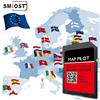SMIOST Scheda SD 8GB con Mappa Europa per Mercedes A/B/C/E/CLA/CLS/GLA/GLK, Sistema GPS SAT NAV 2024 Becker, Accessori Software per Veicoli