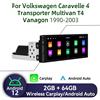 Barlckxs 1Din Android Auto Stereo Android Radio per VW Volkswagen Caravelle 4 Transporter Multivan T4 Vanagon 1990-2003 Carplay Autoradio
