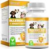 MXCZBSM Allergy Aid Per Cani,180pcs Integratore Cane Per Allergie Cutanee,Ambientali E Alimentari,Allevia Le Allergie Stagionali,Supporta La Funzione Immunitaria E Mantiene La Salute Dell'Intestino