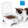 PORFOYO Ciotola per Cani con Sensore Infrarossi, 500 ml Mangiatoia Automatica, Distributore Crocchette Gatto Automatico con Interruttore Programmato, Distributore Automatico per Alimentazione Asciugata/Umida