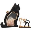 Suerhatcon Scatola dei ricordi in legno per peli di animali, scatola commemorativa per gatti
