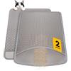 Conlun Tappetino Lettiera Gatto 58x42 cm,Grigio(2 Confezioni)