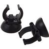 N-K Ventosa Fish Tank Aquarium Heater Clip in gomma Airline Tubing Glass Holder Nero 2 PZ Portatile e Utile