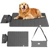 ACTOYS Coperta per cani impermeabile,100 x 70 cm, Tappetino per Cani Pieghevole, Tappetino Coperta per Animali Domestici da Esterno Portatile per Cani e Gatti, Parco,Viaggio in Campeggio (Grey Fabric)