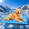 Huanmin Tappetino Refrigerante Cane 80 x 120 cm, Materassino Fresco per Cani e Gatti in Oxford 300D e PVC, Pieghevole e Resistente all'Acqua per Casa, Auto e Cuccia