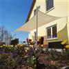 Maanta - Vela Ombreggiante Triangolare in HDPE 5x5x5m Avorio UV - Per Giardino e Terrazza
