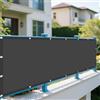 GOUER Tenda Vela Parasole 180 x 300 cm Protezione Solare Tenda da Sole per Esterno Traspirante per Esterno, Giardino, Terrazza, Balcone, Piscina, Patio, Grigio Scuro