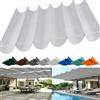 KZhanmy Tenda Parasole Retrattile, Impermeabile Crema Solare Tenda da Sole Retrattile con Occhielli e Corda, Vela Parasole A Onda per Pergola Terrazze Cortili Verande-Light gray||60x600cm