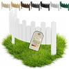 Floranica Bordura Giardino Legno 100 x 20 cm Staccionata Ondulata Bianco