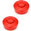 topolenashop 2 Testine per Decespugliatore Tap And Go Batti e Vai - Filo Tondo 2,4 mm x 2,5 m Premontato - Attacco Femmina Sinistro M10x1.25 - Ricambio Testina Rossa | VG12224