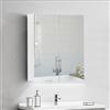 Tukailai - Armadietto con doppia anta e specchio, per bagno, da appendere alla parete, con mensole portaoggetti, impermeabile, con telaio in legno