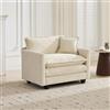 BLUON HOME Sofa, cloud couch, piccolo divano, cloud sofà singolo Seat (pouf non incluso), moderno divano sezionale, per Living Room Bedroom and Apartment, Comfy Double Layer Upholstered Seat Cushion (beige)