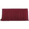 WWQQKJ Gonna da Tavolo in Tulle, Garza da scrivania in Tulle Fluffy Romantico per Torte, Compleanni, Battesimi, tavoli di Nozze, Decorazione di Natale(Borgogna,8FT/243x77cm)