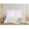 Oedim Testiera in legno rosa e bianco, 150 x 60 cm, testiera decorativa per letto, decorazione per camera da letto