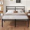 Yicensen Struttura Letto 120 x 190 cm con Testiera e Pediera