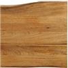 vidaXL Tafelblad met natuurlijke rand 60x60x2,5 cm massief mangohout