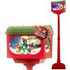 Avilia - Lampione Flash di Natale 160 cm con Musica Movimento Effetto Neve e Luci LED per Addobbi Natalizi da Esterno e Interno, Atmosfera Magica con Luce Calda e Design Fiabesco