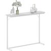 Hzuaneri Tavolo Console, Tavolino da Divano Stretto, Tavolo da Ingresso, Tavolino D'accento, Industriale, Facile da Montare, per il Soggiorno, 24 x 100 x 80 cm, Bianco CT01213W