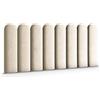Muralo Pannelli Imbottiti per Pareti in Velluto Magic Velvet 20x100 cm - Cuscino da Parete Decorativo, Design Moderno e di Lusso per Camera da Letto e Soggiorno - Crema