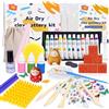 BBWELL Kit Ceramica Fai da Te,Set di Ceramiche per la Casa,Kit di Argilla Senza Cottura per Principianti e Adulti,Include Argilla Indurente ad Aria,Strumenti,Pennelli,Smalto,Guida Passo a Passo