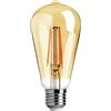 Parama Lampadina LED E27 8W COG ST64 dimmerabile ambrata 960LM bianco caldo 2700K