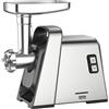 Heinner Tritacarne Heinner HighPro 1800 MG-Y1800X, 1800 W, funzione di inversione, 3 dischi di taglio, accessorio per pomodori e salsicce, argento