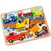Melissa & Doug Sablon 3726 Puzzle 3D con Veicoli da Lavoro da incastrare, 6 Pezzi