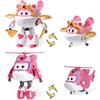 Super Wings transformable toys 2PCS Sara & Dizzy, 2 in 1 figure d'azione, giocattoli robot 12,7 cm di altezza, giocattoli aeronautici trasformabili per bambini e bambine di età superiore ai 3 anni
