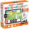 HEADU - Magnetic Learning Read and Write - Leggere e Scrivere in Inglese con Lettere e Sagome Magnetiche! | Gioco Educativo Bambini 3 4 5 6 Anni, Imparare l'Inglese, Lavagna Magnetica, Made in Italy