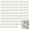 RoHovter 100 fascette stringitubo in plastica da 16 mm, colore bianco, per il fissaggio di tubi e tubi dell'acqua, fascette in plastica in PPR, realizzate con resistenza all'usura, pratiche e affidabili