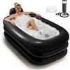 INFLATOAST Vasca da bagno portatile per adulti, vasca da bagno per atleti, vasca gonfiabile con pompa ad aria, facile da gonfiare e drenare, vasca fredda per casa, spa, bagno caldo e bagno di ghiaccio
