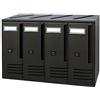 Idroweb Cassetta Postale Per Condominio A 4 Posti Grigio Ghisa Mod. Cubo Alubox