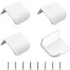 MOROBOR Mini maniglie a scomparsa per cassetti, autoadesive, 4 pezzi, stile moderno, per armadietti, cassetti, armadi, 40 mm, bianco