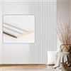 Haak Desiwa - Set di 9 pannelli da parete e da soffitto, 10,7 x 252 cm, colore: Bianco opaco