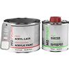 MG PRIME RAL 9003 Bianco segnale opaco, barattolo di vernice acrilica 2K 0,75 L | Signal white, Kit 2K vernice + indurente, a rapida essiccazione
