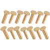OSOLADY Manici per Coltelli Rivetti in Rame Dorato per Fissaggio di Manici Coltelli da Cucina, 7 Paia, Montaggio Preciso per Progetti DIY