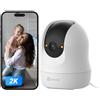 EZVIZ C6N G1 2K Telecamera Wi-Fi Interno, 3MP Videocamera Sorveglianza Interno Pan/Tilt/Zoom, Rilevamento di Persone, Visione Notturna a Colori con WDR, Audio Bidirezionale