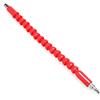 SENRISE Albero Flessibile 1/4 300 mm Cacciavite Universale Supporto Soft Prolunga Trapano per Computer Chassis, Mobili Elettrico, rosso