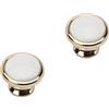 SYDARSYN 2 Pz Maniglia per Porta Ceramica Bianco Mobili Cucina Cassetto Maniglie Vintage Armadio Porta Maniglie Barre Maniglie Zinco Lega Armadio Pomelli Singolo Foro