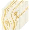 OCEANO 10pz Pannelli adesivi 3d decorativi parete carta da parati moderna realistica muro mattoni pietra casa cucina soggiorno camera da letto cameretta bagno morbida schiuma PE (Calla Oro)