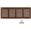 LIRAST 400x150mm Griglie D'Aerazione/Ventilazione in Metallo - Marrone Griglia D'aria con Rete Anti Insetti