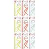 herlitz Geometry Set, Kit Scuola 4 Unità, 2 Squadre, Righello, Goniometro, in Colori Assortiti per Destrimani e Mancini, Plastica Resistente a Urti, 11368222 (Confezione da 3)