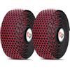 ZIMAOER Nastro per Manubrio da Corsa, Struttura a Nido d'Ape, Gel Antiscivolo 2,8 mm, Comodo e Resistente, Ideale per Bici da Corsa, Gravel e Ibride (Rosso)