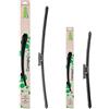 Valeo Coppia Di Spazzole Tergicristallo Flat Blade Fatte Di Materiali Naturali E Riciclati CAN62+CAN37, Anteriore, Lunghezze: 550mm+450mm, (Pack da 2)